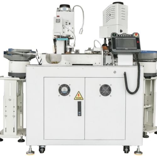 Automatic Vibrating Plate Feeding Double-Head Terminal Crimping Machine| SR-VC02