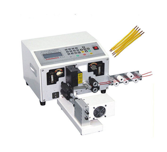 Automatic Cable Manufacturing Equipment Dual-Head Wire Cut Strip Twist Machine
