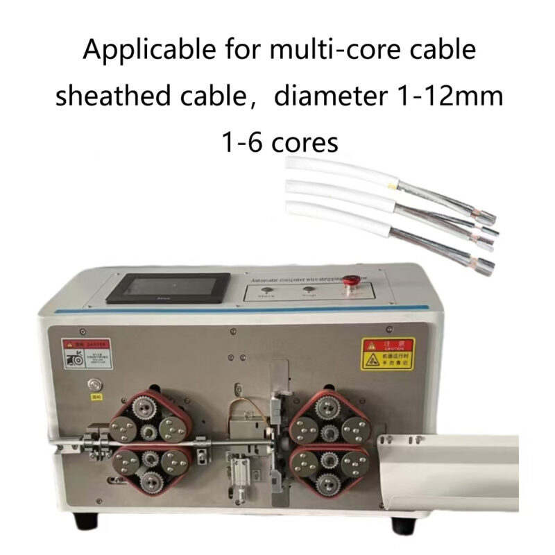 Multi-Cores Cable Cutting and Outer Inner Skin Stripping Machine