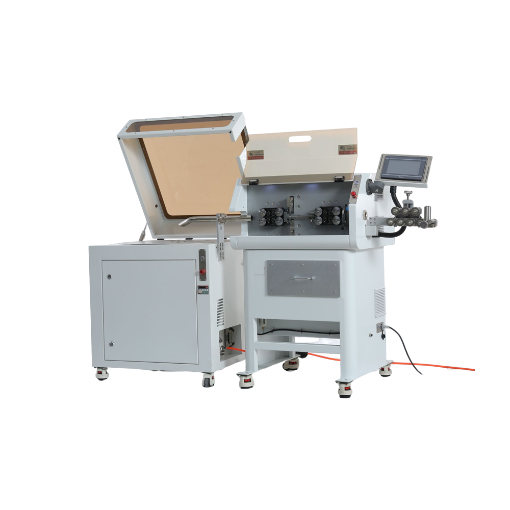 cable stripping coiling machine