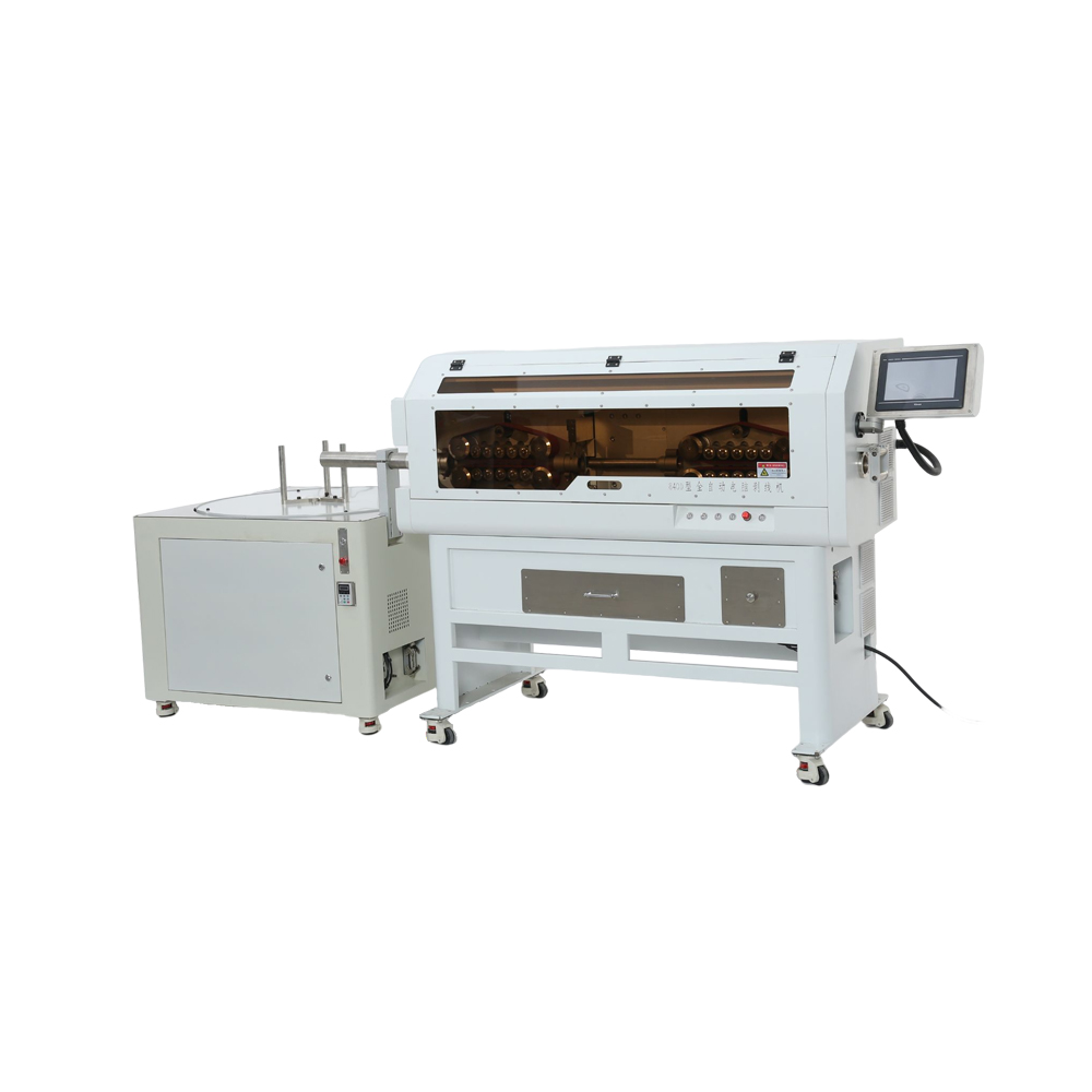 Cable stripping winding machine