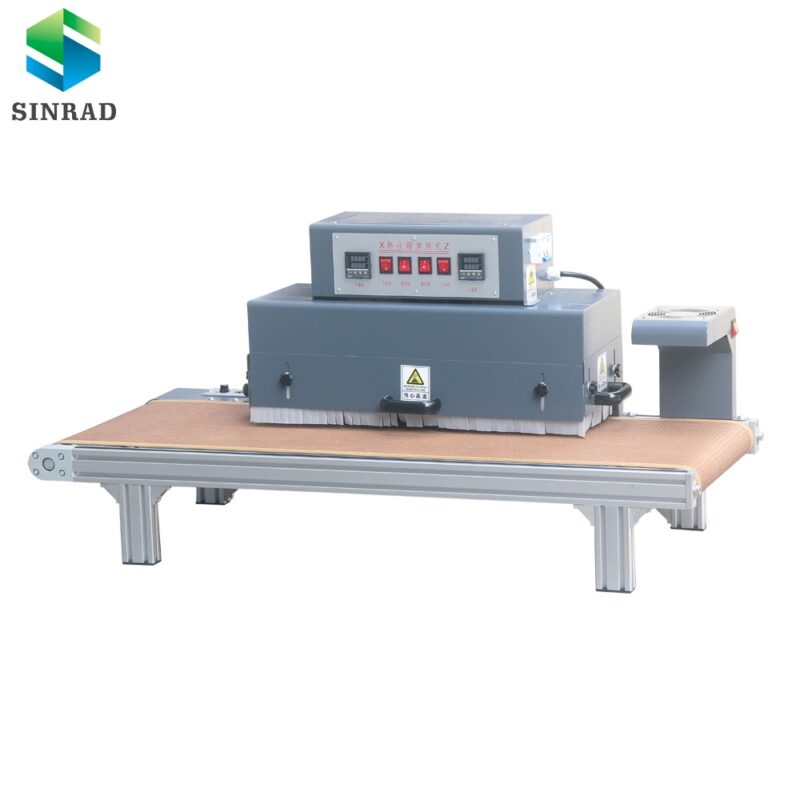 3.6Kw Multifunctional Desk Type Double-Sided Heat Shrink Tunnels Machine Far Infrared Heating Tube Mesh for Cable Manufacturing