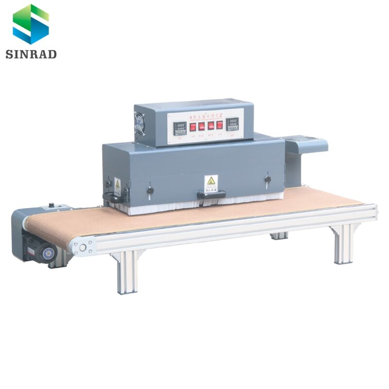 3.6Kw Multifunctional Desk Type Double-Sided Heat Shrink Tunnels Machine Far Infrared Heating Tube Mesh for Cable Manufacturing