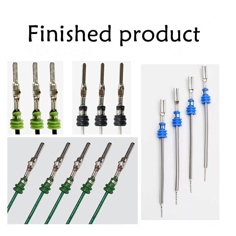 Terminal Crimping Machine with Wire Seal Insertion and Twisting Dip Tining