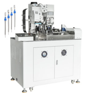 Terminal Crimping Machine with Wire Seal Insertion and Twisting Dip Tining
