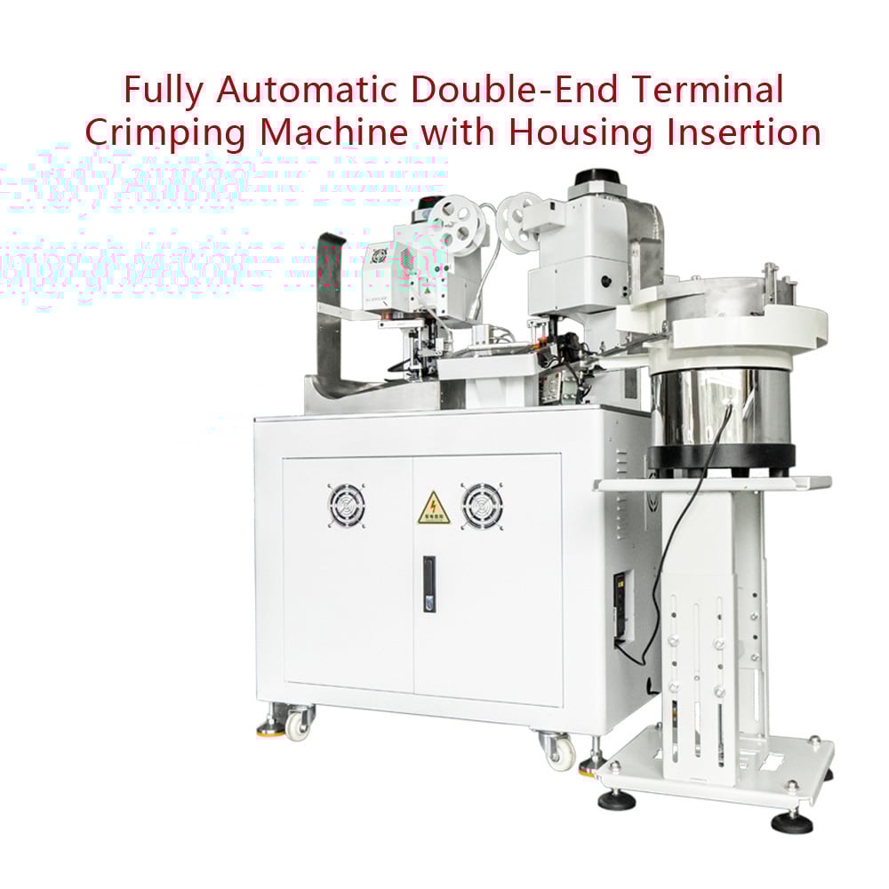 Fully Automatic Double-End Terminal Crimping Machine with Housing Insertion