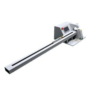 wire harness tape wrapping machine with pull arm