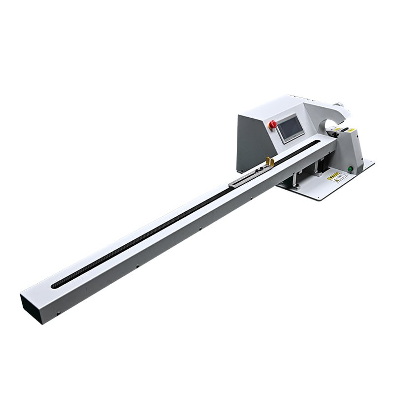 wire harness tape wrapping machine with pull arm