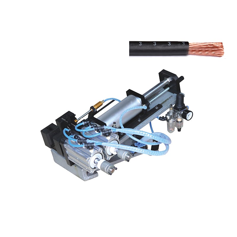 Pneumatic outer jacket stripping machine for big cable OD up to 30mm