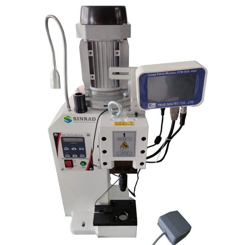 Precision Terminal Crimping Machine with Crimp Force Monitor(CFM) for Automotive and Aerospace and Defense Industry Wire Harness