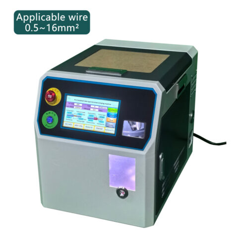 0.5-16 Sqmm Insulated Cord End Ferrule Crimping Machine with Stripping and Twisting