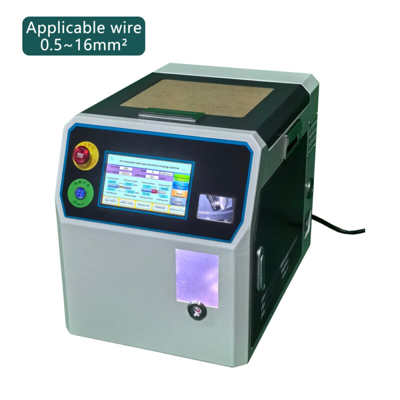 0.5-16 Sqmm Insulated Cord End Ferrule Crimping Machine with Stripping and Twisting