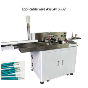 dual end cutting stripping and tinning machine