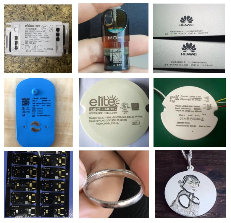 CO2 Laser Marking Machine for Marking Power Adapter