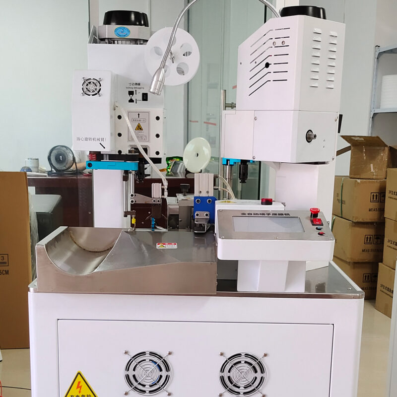 Automatic Dual End Crimping Machine for Ring Terminal Lugs