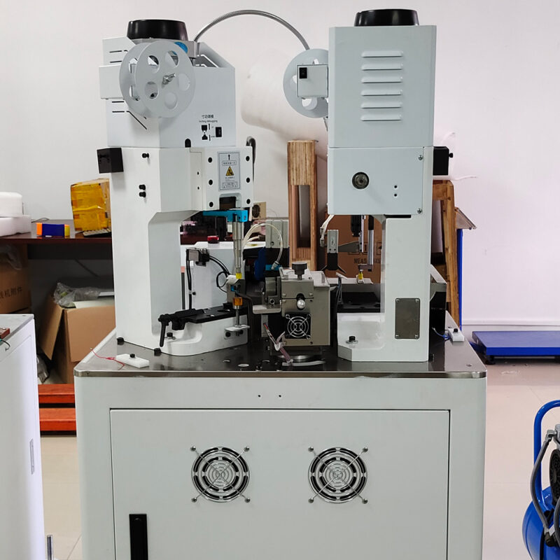 Automatic Dual End Crimping Machine for Ring Terminal Lugs