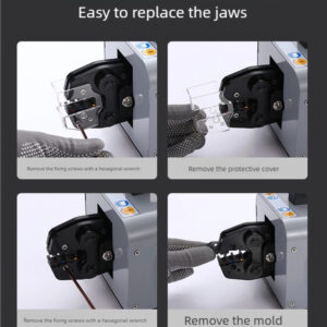 Air Powered Wire Terminal Pneumatic Crimper Crimping From 6 to 70mm²