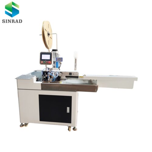 3-wire one end crimping one end tining machine for round 2-core cable