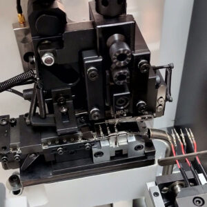 3-wire one end crimping one end tining machine for round 2-core cable