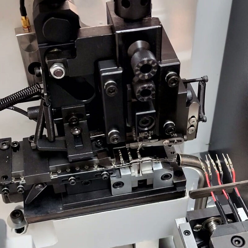 3-wire one end crimping one end tining machine for round 2-core cable