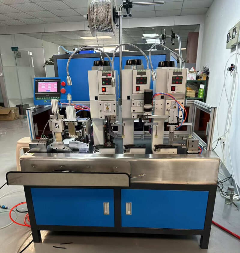 Semi Automatic Multi Core Wire Stripping Crimping Machine for 0.5-6mm² | Different Terminal & Lengths on 3-Core Wire