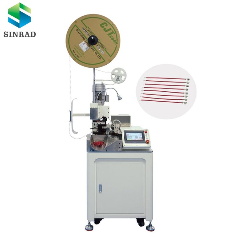 Automatic one end stripping crimping one end stripping twisting machine
