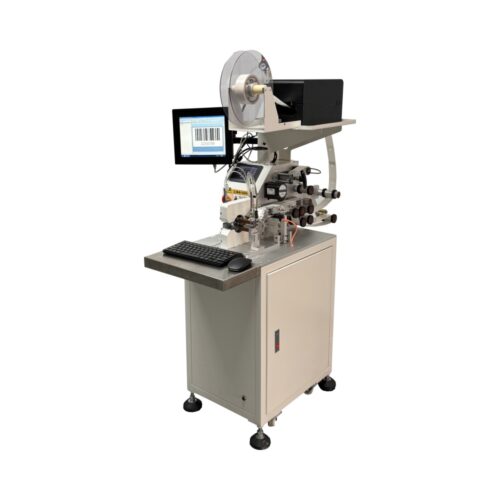 Semi-automatic Winding Labeling Machine High Precision Wire Circular Labeling Machine