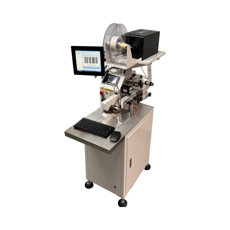 Semi-automatic Winding Labeling Machine High Precision Wire Circular Labeling Machine