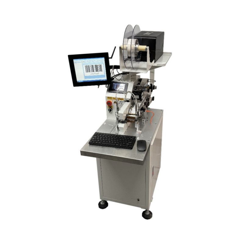 Semi-automatic Winding Labeling Machine High Precision Wire Circular Labeling Machine
