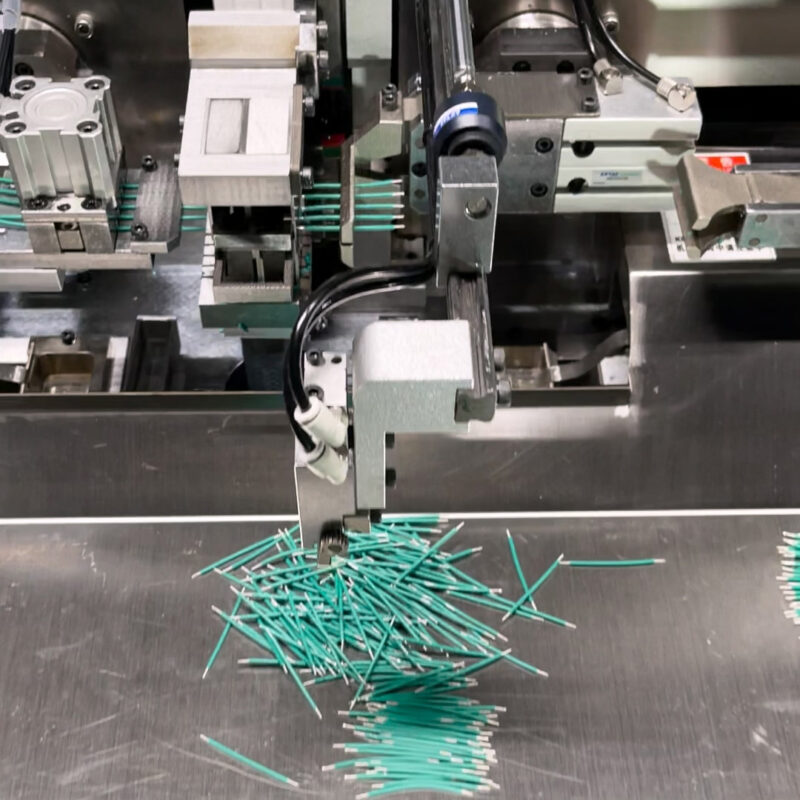 Automatic Dual End Five Wire Stripping Twisting Tinning Machine