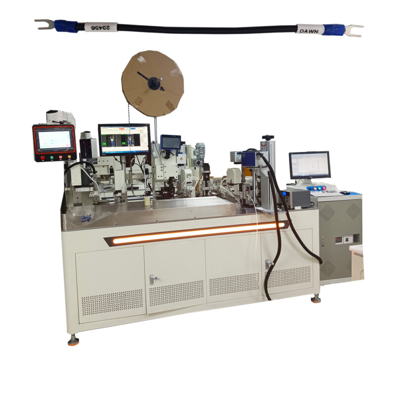 Automatic Double End Wire Cutting Stripping Crimping and Tube Printing Machine for Control Cabinet