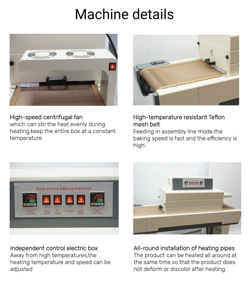 SR-848PW 3600W Enclosed Welding Frame Heat Shrink Tubing Machine Semi Automatic Heat Shrink Machine for Wire Harness Production Line